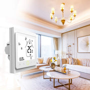BHT-002GCLW 3A Load Water / Gas Boiler Type LCD Digital Heating Room Thermostat with Time Display, WiFi Control(Black)