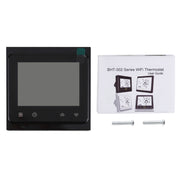 BHT-002GCLW 3A Load Water / Gas Boiler Type LCD Digital Heating Room Thermostat with Time Display, WiFi Control(Black)