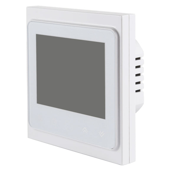 BHT-002GALW 3A Load Water Heating Type LCD Digital Heating Room Thermostat with Time Display, WiFi Control(White)