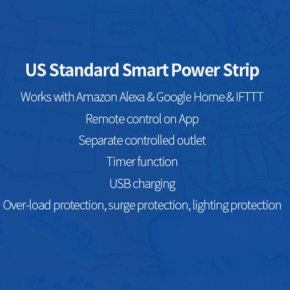 XS-A24 WiFi Smart Power Plug Socket Wireless Remote Control Timer Power Switch with USB Port, Compatible with Alexa and Google Home, Support iOS and Android, US Plug