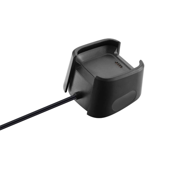Replacement USB Charger Charging Cable Dock Adapter for Fitbit Versa Smartwatch, Cable Length: 1m(Black)