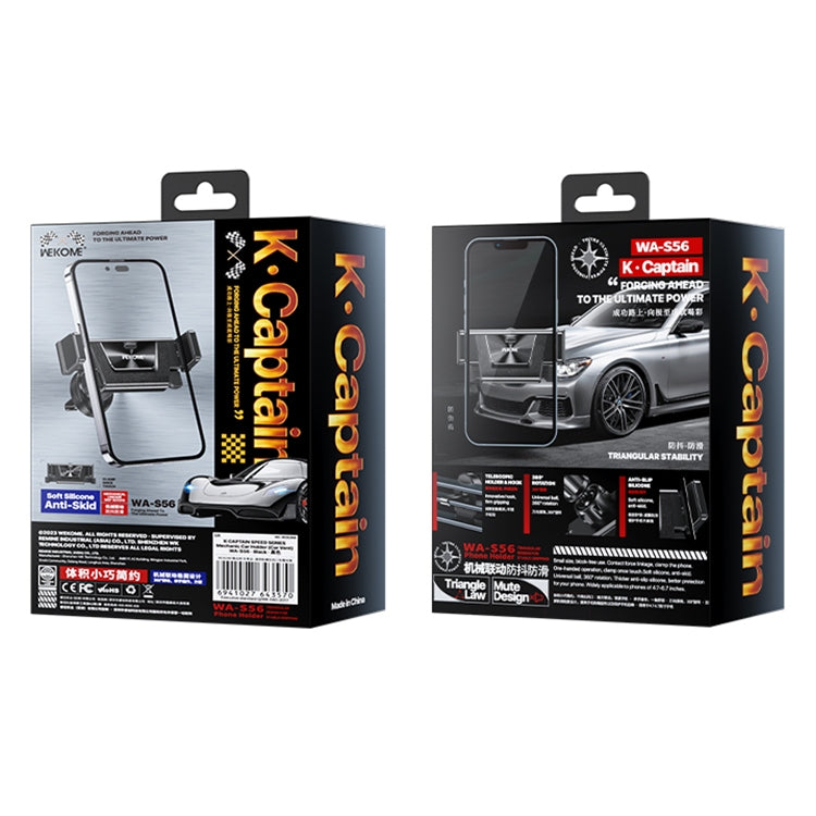WK WA-S56 K Captain Speed Series Mechanic Car Air Outlet Phone Holder