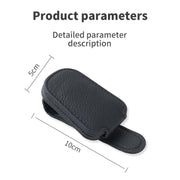 Car Sun Visor Glasses Clip Multi-functional Card Storage Bracket (Black Red)