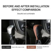 Universal Car PU Leather Gear Shift Knob Protective Cover (Black)