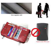 3533 Antimagnetic RFID Top-grain Leather Crazy Horse Texture Men Business Leisure Wallet (Black)