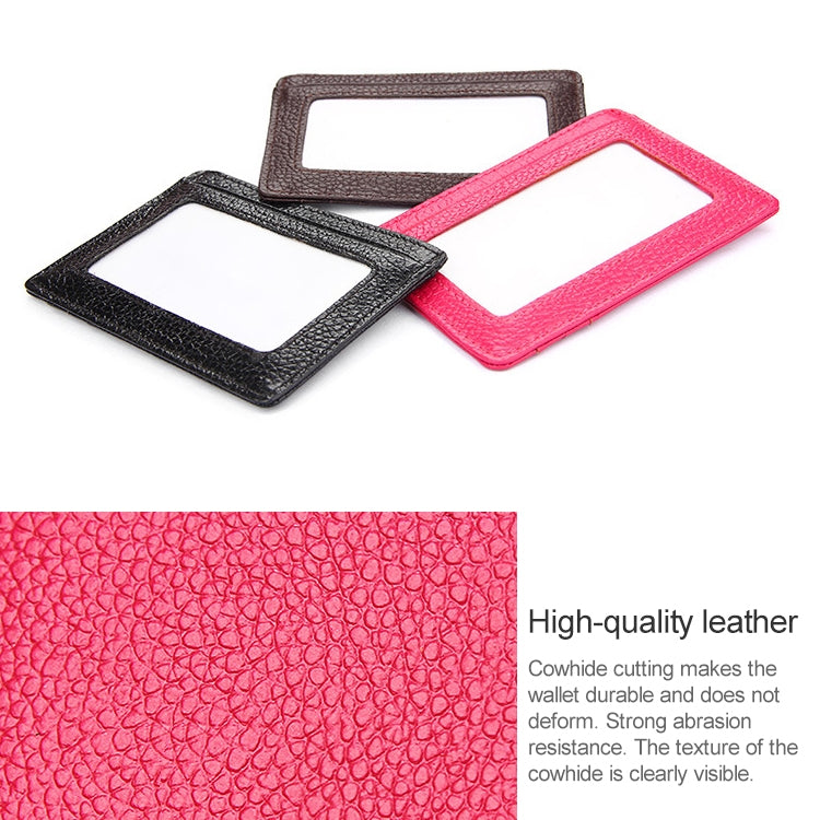 KB37 Antimagnetic RFID Litchi Texture Leather Card Holder Wallet Billfold for Men and Women (Coffee)