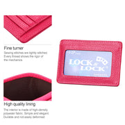 KB37 Antimagnetic RFID Litchi Texture Leather Card Holder Wallet Billfold for Men and Women (Coffee)