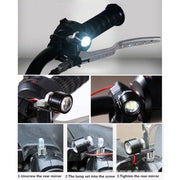 2 PCS 12V 3W  White Light Eagle Eyes LED Strobe Light For Motorcycle ���Wire Length: 90cm