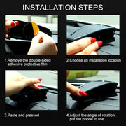 B-15 Stone Pattern Car Mount Phone Holder for 4-6.5 inch Phones