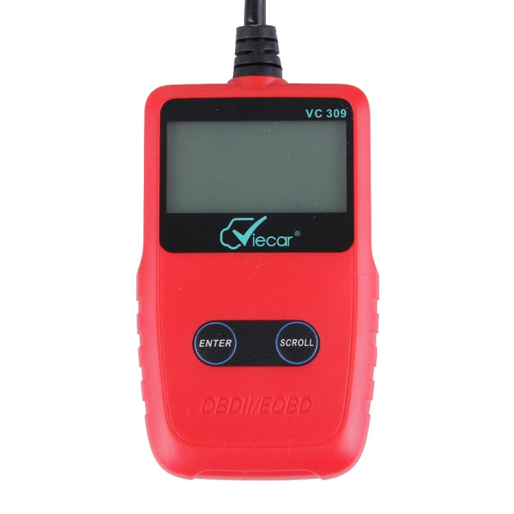 Viecar CV309 OBDII EOBD Car Diagnostic Tool Code Scanner Fault Reader(Red)