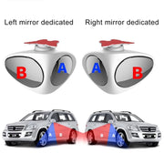 3R-051 360 Degrees Rotatable Left Blind Spot Side Assistant Mirror for Auto Car