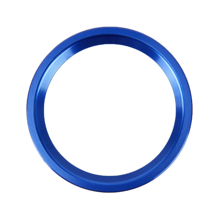 Car Engine Start Key Push Button Ring Trim Aluminum Alloy Sticker Decoration for Audi(Blue)