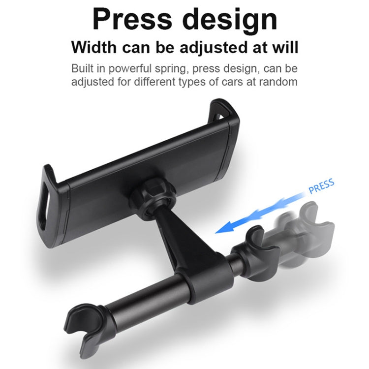 p-01 Auto Car Seatback Tablet PC / Mobilephone Holder (Black)