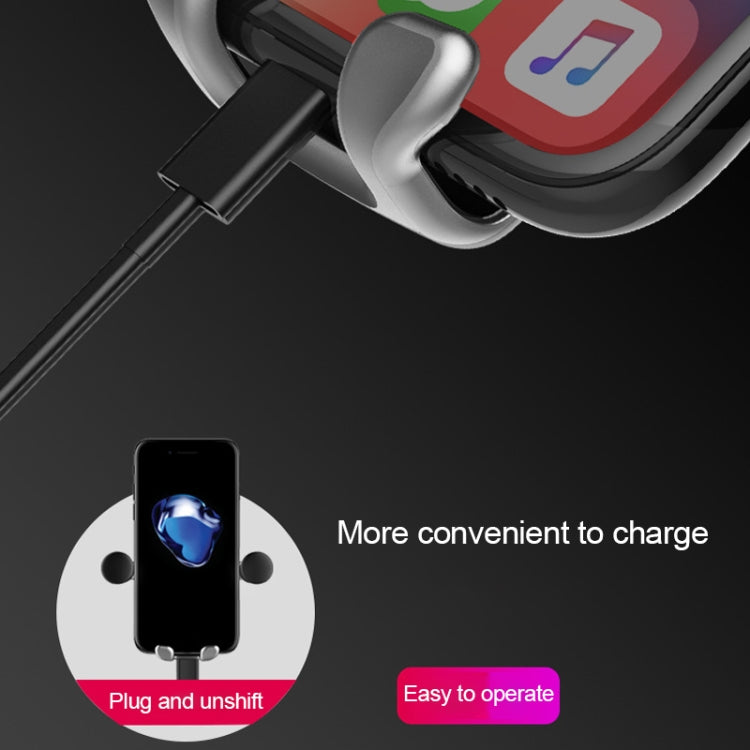 Big Eyes Pattern Gravity Cartoon Air Vent Car Mount Phone Holder(Black)