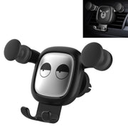 Big Eyes Pattern Gravity Cartoon Air Vent Car Mount Phone Holder(Black)