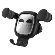Big Eyes Pattern Gravity Cartoon Air Vent Car Mount Phone Holder(Black)