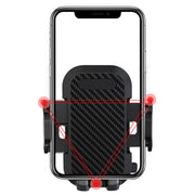 Multi-function Vehicle Navigation Frame Suction Cup Car Mount Phone Holder(Black)