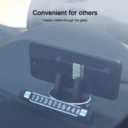 Multi-function Car Instrument Panel Mobile Phone Holder Temporary Parking Card(Red)
