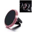 Car Diamond Magnetic Air Outlet Mobile Phone Holder(Pink) - Car Holders by PMC TechLife | Online Shopping South Africa | PMC TechLife