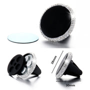 Car Diamond Magnetic Air Outlet Mobile Phone Holder(Pink)
