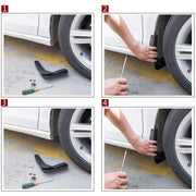 4 PCS Car Auto Semi-Rigid PVC Splash Flaps Mudguards Fender Guard for Audi A3 Sedan 2014