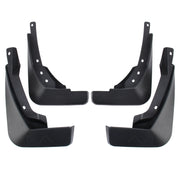 4 PCS Car Auto Semi-Rigid PVC Splash Flaps Mudguards Fender Guard for Audi A4L 2016 Version