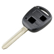 For TOYOTA Car Keys Replacement 2 Buttons Car Key Case with Key Blade - Car Key Cases by PMC TechLife | Online Shopping South Africa | PMC TechLife
