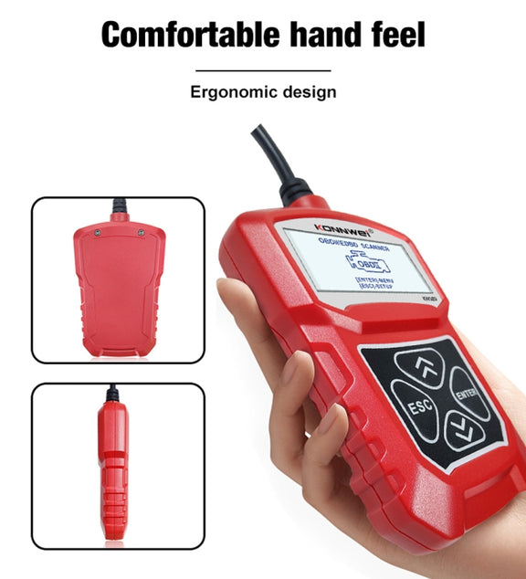 KONNWEI KW309 V309 V310 MS309 Code Reader OBD2 Scanner Diagnostic Tool(Red)