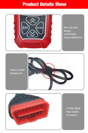 KONNWEI KW309 V309 V310 MS309 Code Reader OBD2 Scanner Diagnostic Tool(Red)