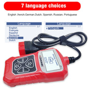 KONNWEI KW310 OBD Car Fault Detector Code Reader ELM327 OBD2 Scanner Diagnostic Tool(Red)