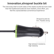 17W 3.4A Mini USB Car Charger with 8 Pin Spring Cable