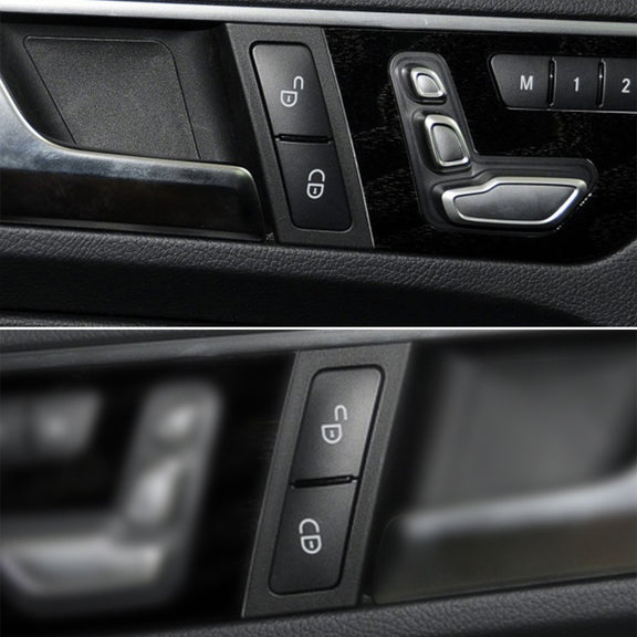 Car Right Side Door Lock Switch Buttons 2049058402 for Mercedes-Benz W204, Left Driving (Black)