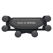 Car Air Outlet Six-claw Gravity Mobile Phone Holder Bracket (Black)