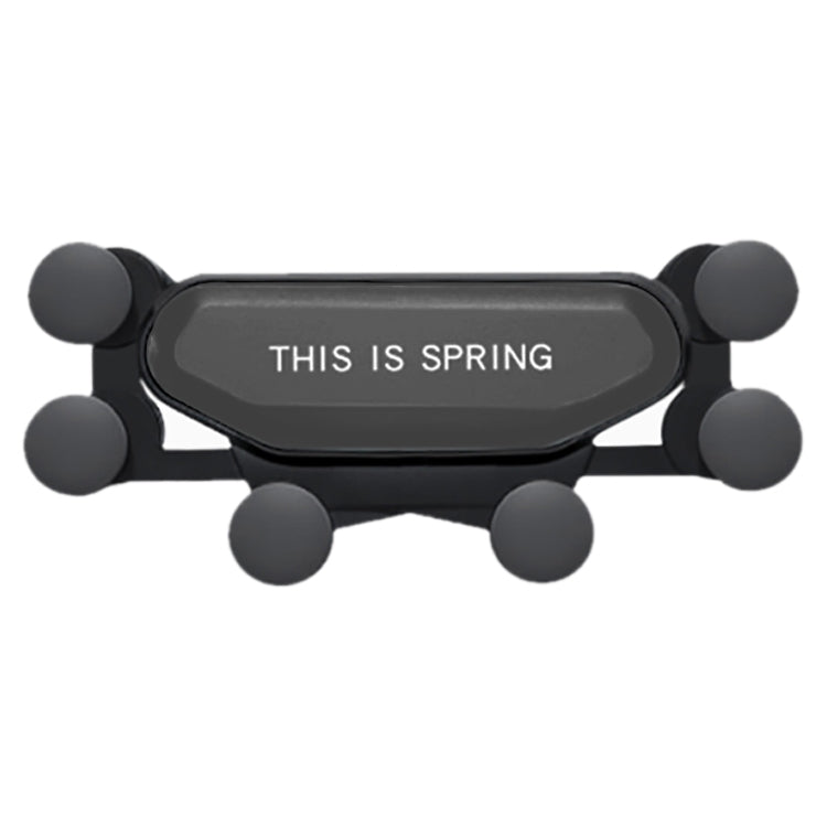 Car Air Outlet Six-claw Gravity Mobile Phone Holder Bracket (Black)