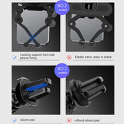 Car Air Outlet Six-claw Gravity Mobile Phone Holder Bracket (Black)