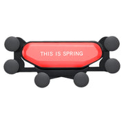 Car Air Outlet Six-claw Gravity Mobile Phone Holder Bracket (Red)