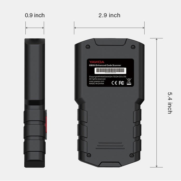 YA201 Car Mini Code Reader OBD2 Fault Detector Diagnostic Tool