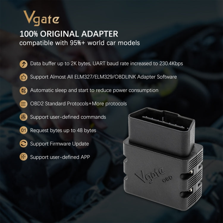 Vgate VLINKER MC V2.2 Bluetooth 3.0 Car OBD Fault Diagnosis Detector