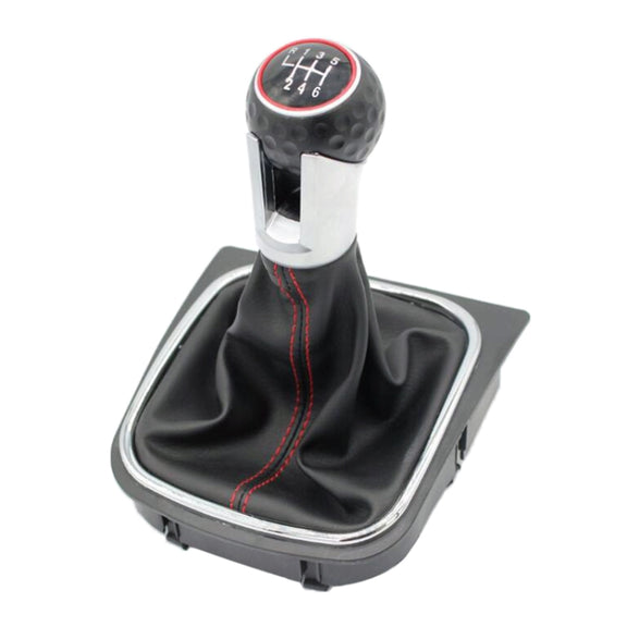 Car Shift Handball Gear Lever Gear Shift Knob for Volkswagen Golf 6, Gear Position: 6-stall