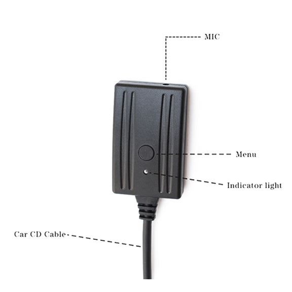 Car AUX Bluetooth Audio Cable + MIC for BMW E86 X3 E83