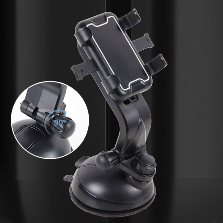 Universal Car Sucker Mobile Phone Holder (Black)
