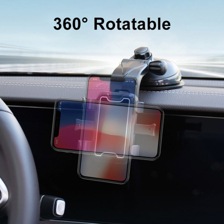 Universal Car Sucker Mobile Phone Holder (Black)