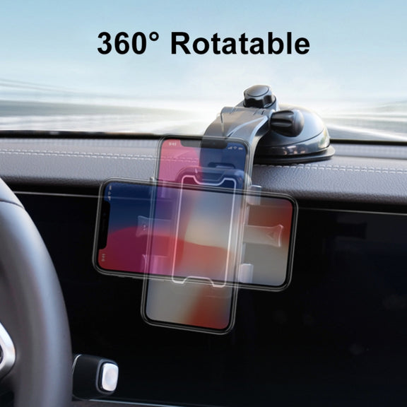 Universal Car Sucker Mobile Phone Holder (Black)