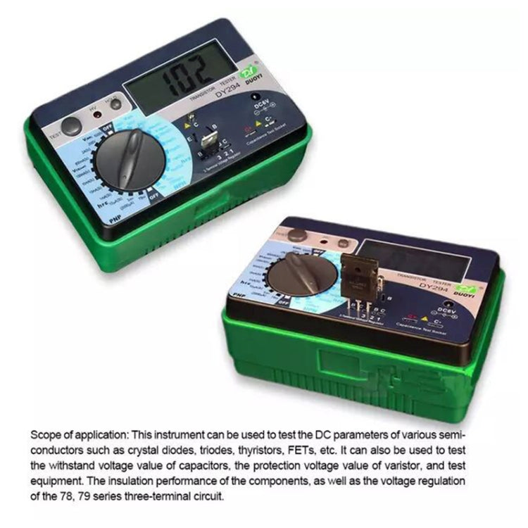 DUOYI DY294 Multifunction Digital Transistor AnalyzerTester
