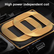 HFC-1050 Car Qi Standard Wireless Charger 10W Quick Charging for Audi A4L 2017-2022, Left Driving