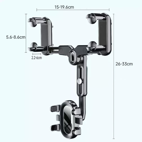 Snap-on Rearview Mirror Car Phone Holder In-Car Navigation Bracket