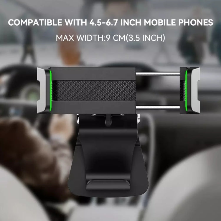 Multifunctional Car Sun Visor Rear Seat Mobile Phone Holder (Grey)