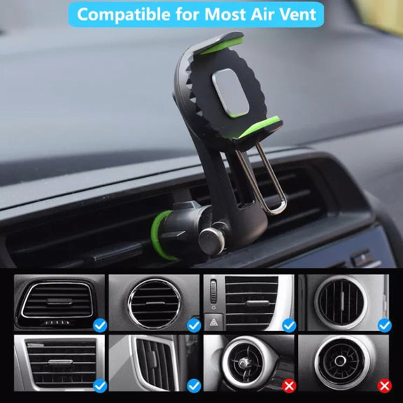 Multifunctional Car Air Conditioner Air Outlet Phone Holder (Green)