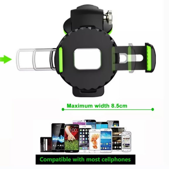 Multifunctional Car Center Console Dashboard Suction Cup Phone Holder (Green)