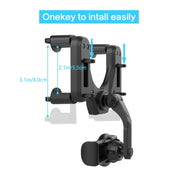Car Rear Mirror Navigation Phone Holder (Black)
